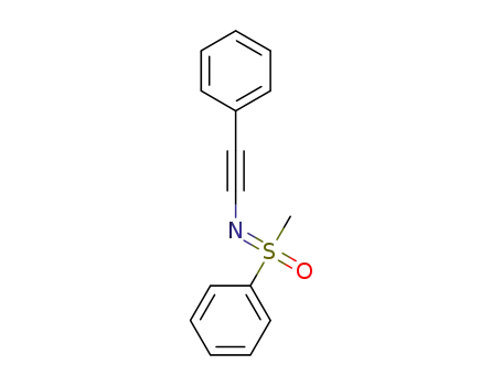 Molecular Structure of 1429402-56-1 (N-(phenylethynyl)-S-methyl-S-phenylsulfoximine)