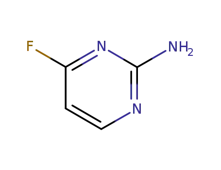 Molecular Structure of 96548-90-2 (2-Pyrimidinamine, 4-fluoro- (9CI))