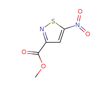 Molecular Structure of 1094070-50-4 (methyl 5-nitroisothiazole-3-carboxylate)