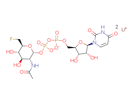 dilithium uridine 5'-(2-acetamido-2,6-dideoxy-6-fluoro-α-D-glucopyranosyl)diphosphate