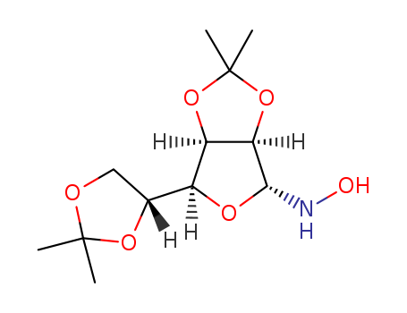 N-Hydroxy-2,3:5,6-bis-O-(1-methylethylidene)-alpha-D-glucofuranosylamineStructure of Major Closed Form