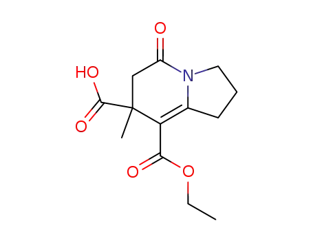 7-Methyl-5-oxo-1,2,3,5,6,7-hexahydro-indolizine-7,8-dicarboxylic acid 8-ethyl ester