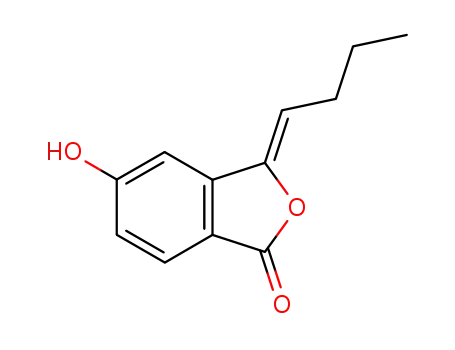 Molecular Structure of 91652-78-7 (3-[(Z)-Butylidene]-5-hydroxyisobenzofuran-1(3H)-one)
