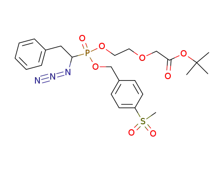 {2-[(1-azido-2-phenyl-ethyl)-(4-methanesulfonyl-benzyloxy)-phosphinoyloxy]-ethoxy}-acetic acid <i>tert</i>-butyl ester