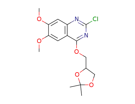 Quinazoline,
2-chloro-4-[(2,2-dimethyl-1,3-dioxolan-4-yl)methoxy]-6,7-dimethoxy-