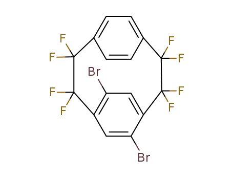 Molecular Structure of 299975-30-7 (p-dibromo-1,1,2,2,9,9,10,10-octafluoro[2.2]paracyclophane)