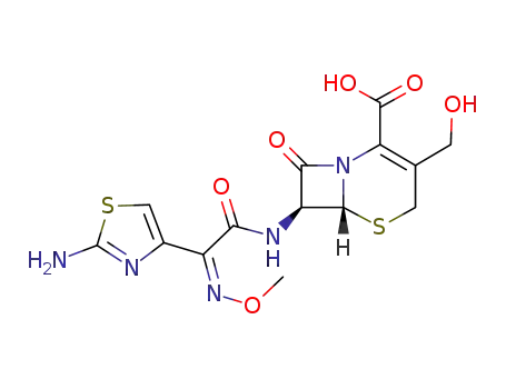 7β-[2-(2-aminothiazol-4-yl)-2-(Z)-methoxyiminoacetamido]-3-hydroxymethyl-3-cephem-4-carboxylic acid