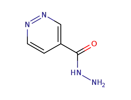 Molecular Structure of 56932-26-4 (4-Pyridazinecarboxylicacid,hydrazide(9CI))