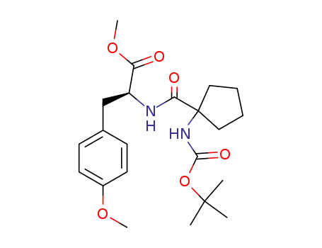 (S)-2-[(1-tert-Butoxycarbonylamino-cyclopentanecarbonyl)-amino]-3-(4-methoxy-phenyl)-propionic acid methyl ester