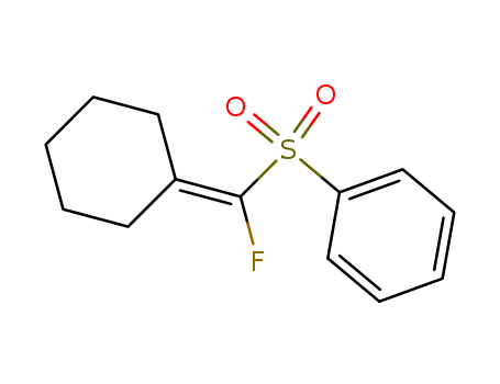 Molecular Structure of 114969-27-6 (Benzene, [(cyclohexylidenefluoromethyl)sulfonyl]-)