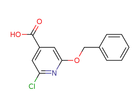 Molecular Structure of 182483-63-2 (2-BENZYLOXY-6-CHLORO-ISONICOTINIC ACID)