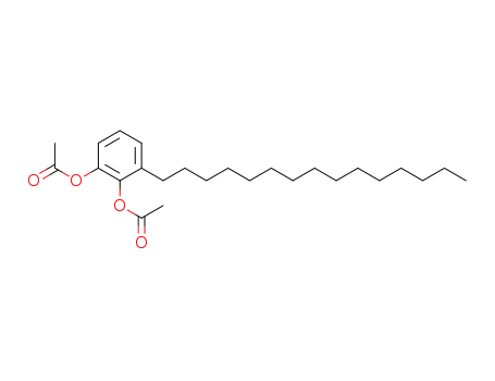 Molecular Structure of 73881-19-3 (3-pentadecacatechol diacetate)