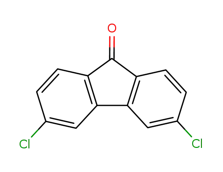 Molecular Structure of 34223-82-0 (3,6-dichloro-9H-fluoren-9-one)