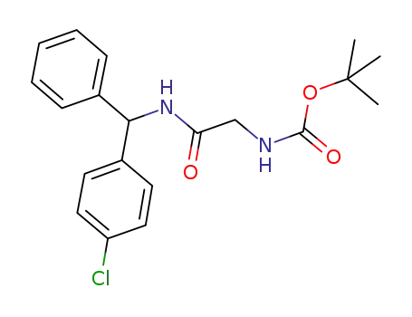 ({[(4-chlorophenyl)phenylmethyl]carbamoyl}methyl)carbamic acid tert-butyl ester