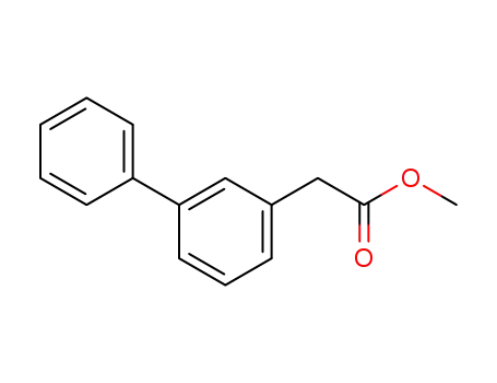 Molecular Structure of 75852-28-7 (2-biphenyl-3yl-acetic acid methyl ester)
