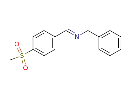 Molecular Structure of 101090-03-3 (benzyl-(4-methanesulfonyl-benzyliden)-amine)