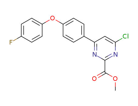 methyl 4-chloro-6-(4-(4-fluorophenoxy)phenyl)pyrimidine-2-carboxylate