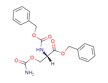 Molecular Structure of 518335-26-7 (<i>N</i>-benzyloxycarbonyl-<i>O</i>-carbamoyl-L-serine benzyl ester)