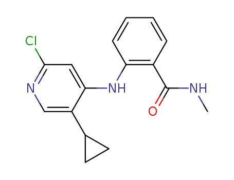 2-[(2-chloro-5-cyclopropyl-4-pyridinyl)amino]-N-methylbenzamide