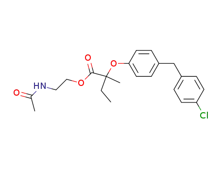 2-[4-(4-Chloro-benzyl)-phenoxy]-2-methyl-butyric acid 2-acetylamino-ethyl ester