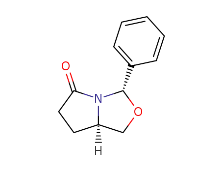Molecular Structure of 118918-76-6 ((2S,5R)-2-phenyl-1-aza-3-oxabicyclo<3.3.0>octan-8-one)