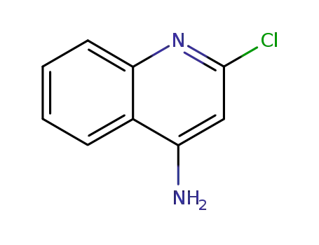Molecular Structure of 80947-25-7 (4-AMINO-2-CHLOROQUINOLINE)