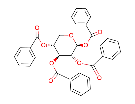 Molecular Structure of 22435-09-2 (1,2,3,4-tetra-O-benzoylpentopyranose)