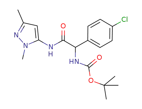 (R,S)-[(4-chlorophenyl)-(2,5-dimethyl-2H-pyrazol-3-ylcarbamoyl)methyl]carbamic acid tert-butyl ester