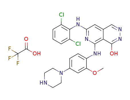 7-[(2,6-dichlorophenyl)amino]-5-{[2-methoxy-4-(piperazin-1-yl)phenyl]amino}pyrido[3,4-d]pyridazin-4-ol mono-trifluoroacetate