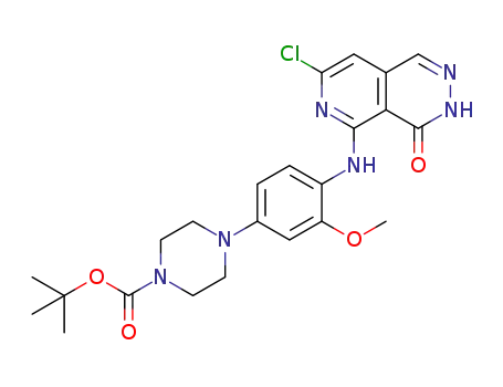 tert-butyl 4-(4-(7-chloro-4-oxo-3,4-dihydropyrido[3,4-d]pyridazin-5-ylamino)-3-methoxyphenyl)piperazine-1-carboxylate