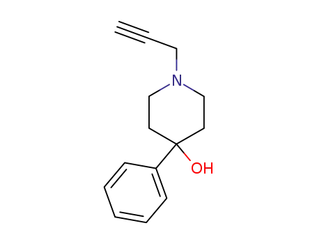 Molecular Structure of 94769-54-7 (4-Piperidinol, 4-phenyl-1-(2-propynyl)-)