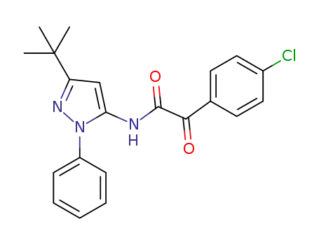 N-(3-t-butyl-1-phenyl-1H-pyrazol-5-yl)-2-(4-chlorophenyl)-2-oxoacetamide