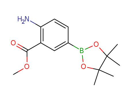 Benzoicacid, 2-amino-5-(4,4,5,5-tetramethyl-1,3,2-dioxaborolan-2-yl)-, methyl ester