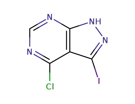 Molecular Structure of 1082950-96-6 (4-chloro-3-iodo-1H-pyrazolo[3,4-d]pyrimidine)