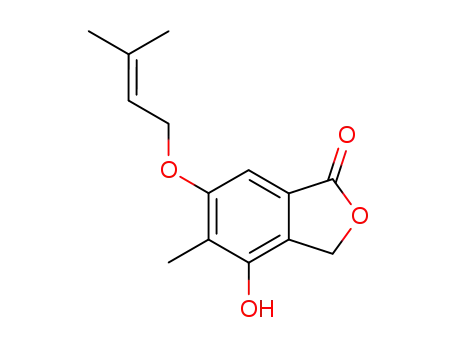 4-hydroxy-5-methyl-6-(3-methyl-2-butenyloxy)-phthalide