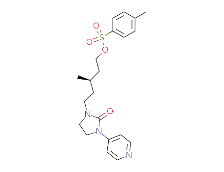 Toluene-4-sulfonic acid (R)-3-methyl-5-(2-oxo-3-pyridin-4-yl-imidazolidin-1-yl)-pentyl ester