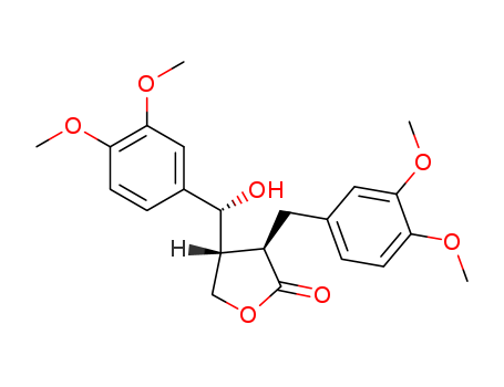 2(3H)-Furanone,4-[(R)-(3,4-dimethoxyphenyl)hydroxymethyl]-3-[(3,4-dimethoxyphenyl)methyl]dihydro-,(3R,4R)-