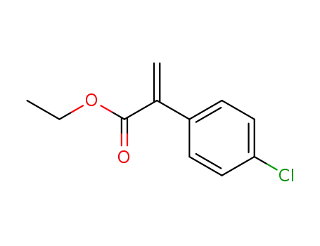 Molecular Structure of 101492-44-8 (ethyl 2-(4-chlorophenyl)prop-2-enoate)