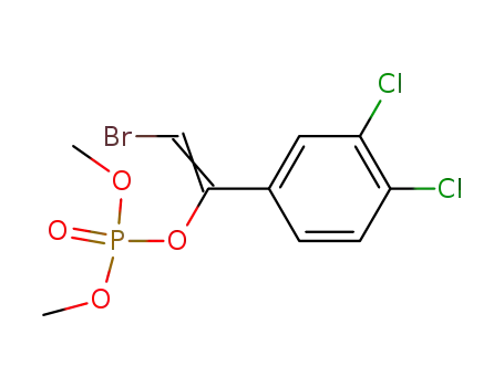 Molecular Structure of 402579-07-1 (Phosphoric acid, 2-bromo-1-(3,4-dichlorophenyl)ethenyl dimethyl ester)