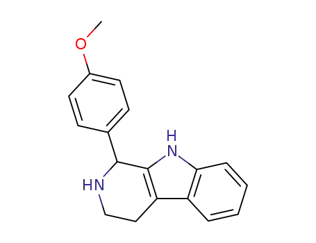 Molecular Structure of 3380-73-2 (1-(4-METHOXY-PHENYL)-2,3,4,9-TETRAHYDRO-1H-BETA-CARBOLINE)