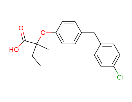 2-(4-(4-chlorobenzyl)phenoxy)-2-methylbutanoic acid