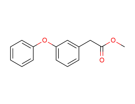 Molecular Structure of 96943-10-1 (Benzeneacetic acid, 3-phenoxy-, methyl ester)