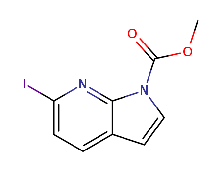 1H-Pyrrolo[2,3-b]pyridine-1-carboxylic acid, 6-iodo-, methyl ester