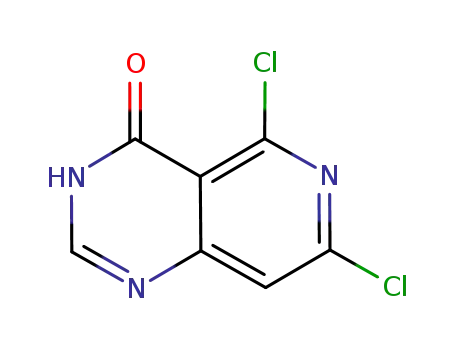 Molecular Structure of 918898-11-0 (5,7-Dichloropyrido[4,3-d]pyrimidin-4(3H)-one)