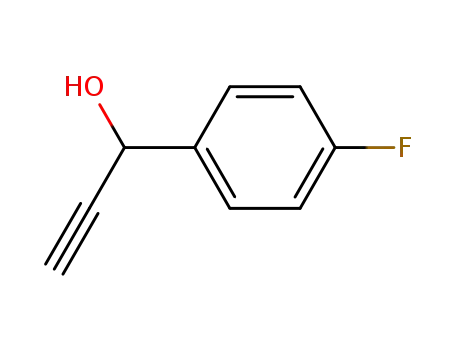 Molecular Structure of 3798-61-6 (Benzenemethanol, a-ethynyl-4-fluoro-)
