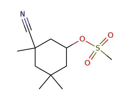 3-cyano-3,5,5-trimethylcyclohexanol O-methanesulfonate