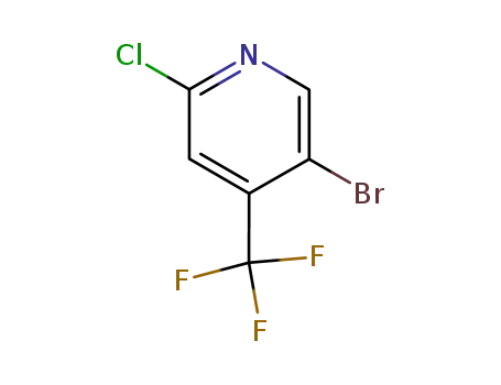 Molecular Structure of 823221-93-8 (5-BROMO-2-CHLORO-4-(TRIFLUOROMETHYL)PYRIDINE)