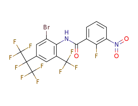 N-[2-bromo-4-(1,1,1,2,3,3,3-heptafluoropropan-2-yl)-6-(trifluoromethyl)phenyl]-3-nitro-2-fluorobenzamide