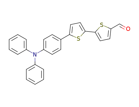 Molecular Structure of 762269-61-4 (5′-(4-(diphenylamino)phenyl)(2,2′-bithiophene)-5-carboxaldehyde)