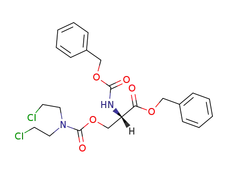 <i>N</i>-benzyloxycarbonyl-<i>O</i>-[bis-(2-chloro-ethyl)-carbamoyl]-L-serine benzyl ester